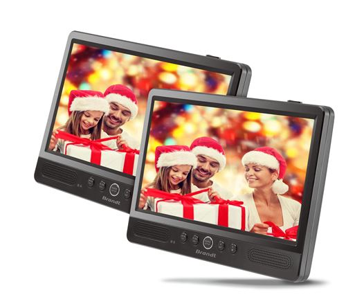 Lecteur DVD portable Brandt DVDP101 double écran 10.1