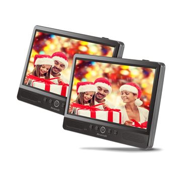 Lecteur DVD portable Brandt DVDP101 double écran