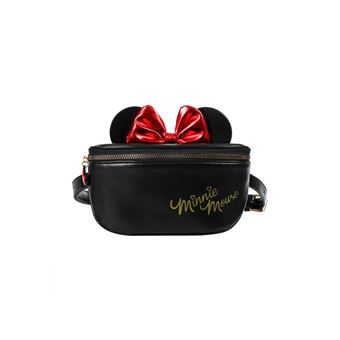 Sac à bandoulière Miniso Disney Oreilles Minnie Mouse Noir et Rouge