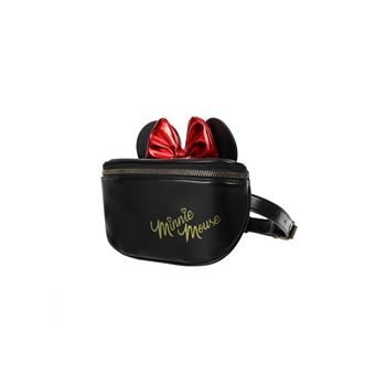 Sac à bandoulière Miniso Disney Oreilles Minnie Mouse Noir et Rouge