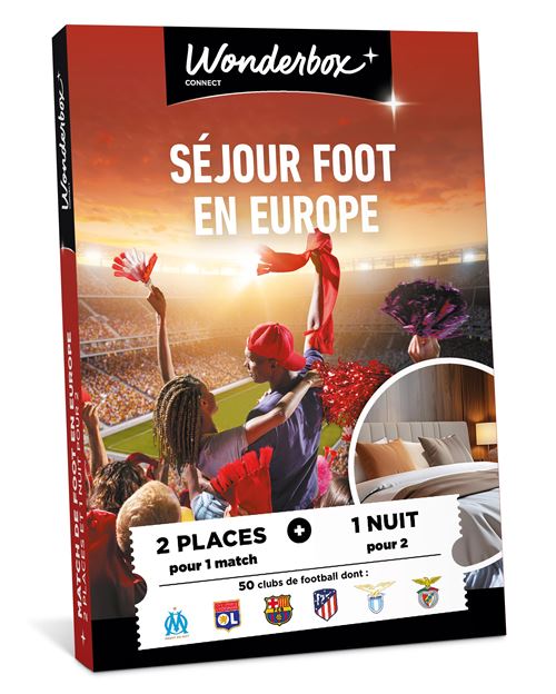 Coffret cadeau Tick nBox 100% Foot Européen Séjour