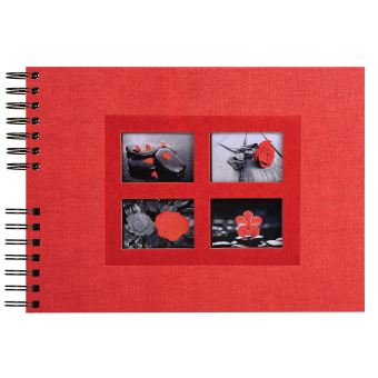 Album Photo Spirale Exacompta 32 x 22 cm Passion Rouge