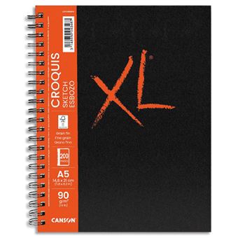 Carnet dessin Canson 100 feuilles XL Book Croquis Format A5