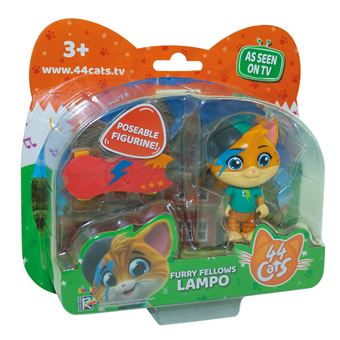 Smoby Figurine Lampo Avec Guitare - 44 Cats - 7,7 Cm - Mobile - Dès 3 Ans - Multicolore