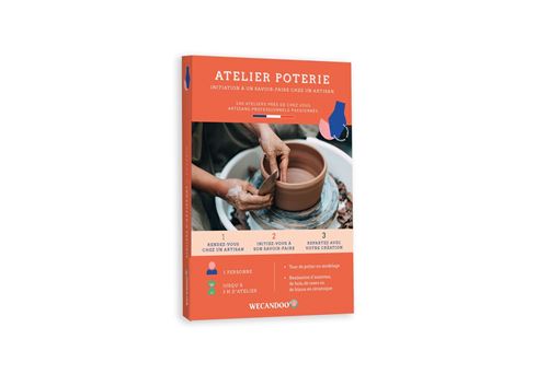 Coffret cadeau Wecandoo Atelier Poterie