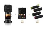 Coffret Cafetière à dosette Magimix Nespresso Vertuo Next Noir avec 52 capsules