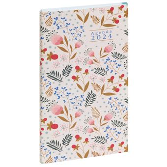 Agenda civil semainier de poche Exacompta EasyTime 17 Mini Labo 9 x 17 cm Janvier à Décembre 2024 Beige