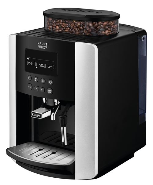 Expresso avec broyeur à grains Krups Arabica Silver YY3075FD 1450 W Noir et Argent