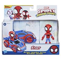 Marvel Spider-Man, Super arachno-moto avec figurine Spider-Man ailée  amovible inspirée du film, pour enfants dès 4 ans 