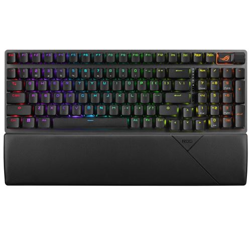 Clavier de jeu mécanique sans fil ASUS ROG Strix Scope II 96 RGB NX Noir neige Clavier français - Image 3
