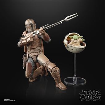 Figurine Star Wars Bl Mando Grogu Arvala 7 Build up 15 cm