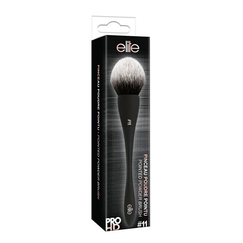 Accessoire beauté Elite Models Pinceau poudre pointu PRO HD 11 Noir