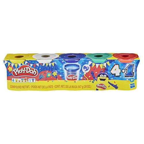 Pack de 5 pots Play-Doh Sapphire Celebration