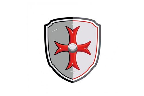 Papo Multicolore Déguisement Bouclier Croix De Malte