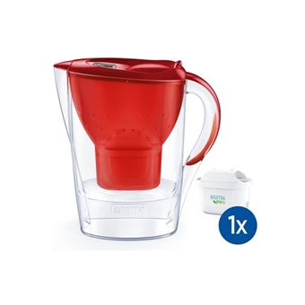 Carafe filtrante Brita Marella avec 1 cartouche Maxtra Pro 1051120 Rouge