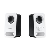 Haut-parleurs stéréo Logitech Z150 pour PC Blanc neige
