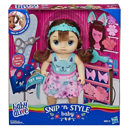 Poupée électronique Baby Alive Coiffure Magique Cheveux Bruns