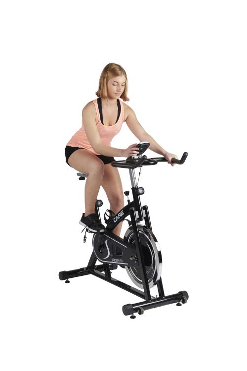 Vélo spinning électronique Care Spider-RS Noir et Blanc Vélo de