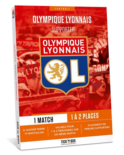 Coffret cadeau Tick’nBox Olympique Lyonnais Supporters