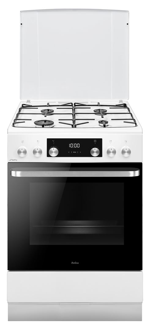 Cuisinière Mixte 77L 4 Feux Blanc Amica Acm7005Rb