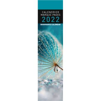 Calendrier Pictura 2022 Marque-Page Goutte de rosée