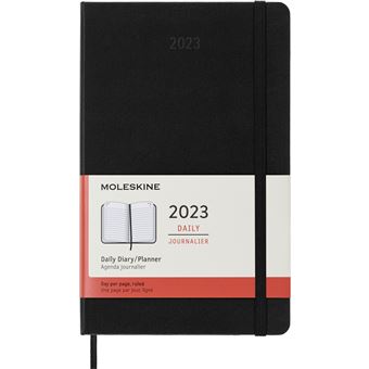 Agenda scolaire Moleskine 2022 2023 Journalier grand format Rigide Noir