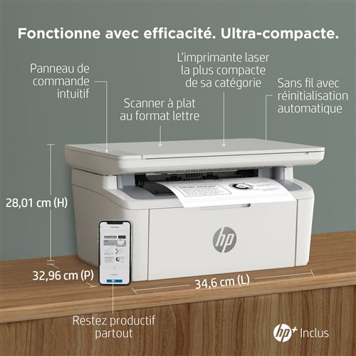 HP LaserJet MFP M140we - Multifunktionsdrucker - s/w - Laser - Letter A  (216 x 279 mm)/A4 (210 x 297 mm) (Original) - A4/Legal (Medien) - bis zu 20  Seiten/Min. (Kopieren) -