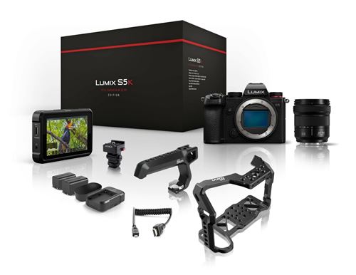 Pack Hybride Plein Format Panasonic Lumix S5 + S 20-60mm f/3.5-5.6 + Cage et Poignée Top Raven 8Sinn + Moniteur Atomos Shinobi 5’’ HDR + Accessoires Atomos Power Kit – Fixation – Câble HDMI