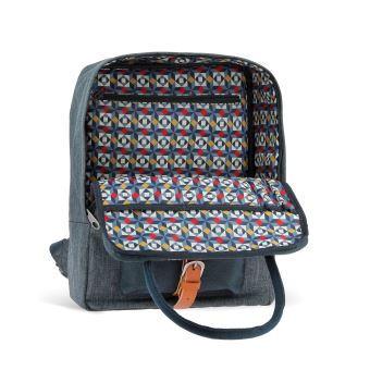 Sac à Dos En Cuir Véritable Felda Firenze - Avec Compartiment Tablette Rembourré - Fabriqué En Italie