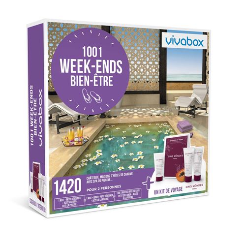 Coffret cadeaux Vivabox 1001 week-ends bien-être