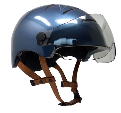 Kask – Urban Bike Helm mit Visier 4 Belüftungsöffnungen – Grösse M –  Blau