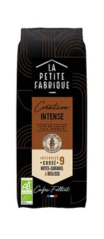 Café Bio en grain La petite fabrique Création Intense 250g Intensité 9