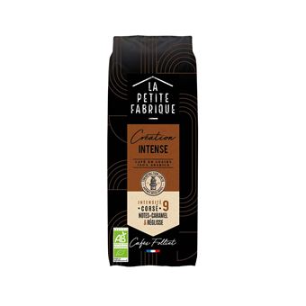 Café Bio en grain La petite fabrique Création Intense 250g Intensité 9