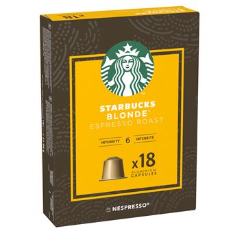 Capsules café Starbucks Nespresso Blonde Espresso Roast X18