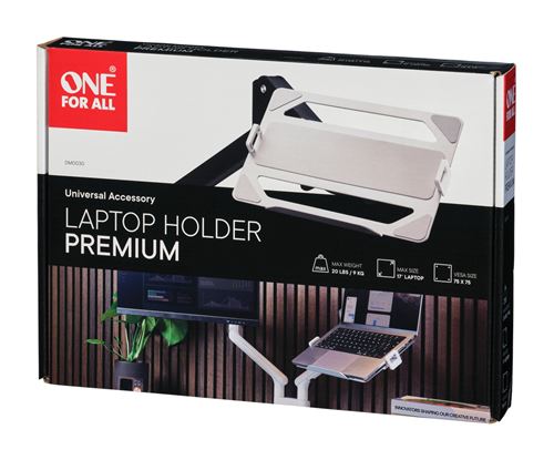Support Premium One for all DM0030 Noir et Argent pour ordinateur portable de 17