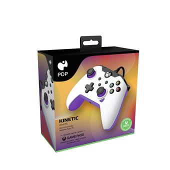 Manette filaire Pdp pour Xbox et PC Blanc et violet