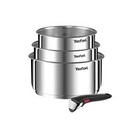 Set 3 Casseroles 16/18/20 cm + 1 poignée Tefal Ingenio Emotion L896S404 Argent Métal