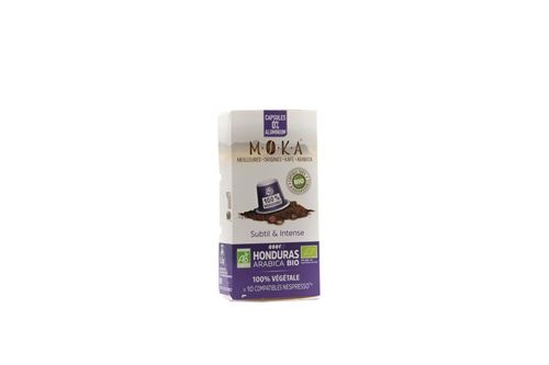 Pack de 10 capsules café Moka Arabica de Honduras