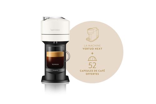 Cafetière à dosette Magimix 11726 Vertuo Next 1500 W Blanc avec 52 capsules