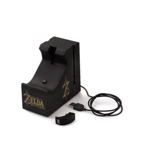 Station de recharge Nintendo Zelda pour 2 Joy-Con et 1 Manette Nintendo Switch Pro
