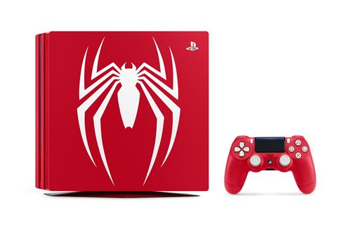 SONY Manette Dualshock 4 Rouge V2 + Marvel's Spider Man PS4