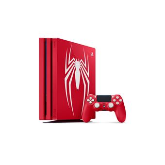 Console Sony PS 4 Pro 1 To Rouge + Manette DualShock Edition Spéciale Marvel’s Spider-man