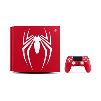 Console Sony PS 4 Pro 1 To Rouge + Manette DualShock Edition Spéciale Marvel’s Spider-man