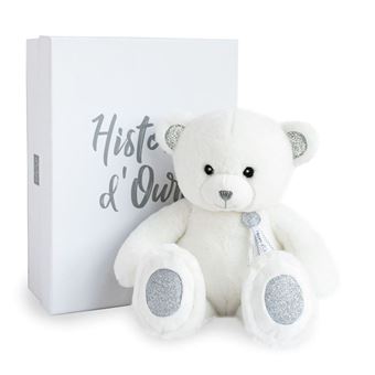 Animal en peluche Histoire d'Ours Charms Blanc 40 cm