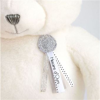 Animal en peluche Histoire d'Ours Charms Blanc 40 cm