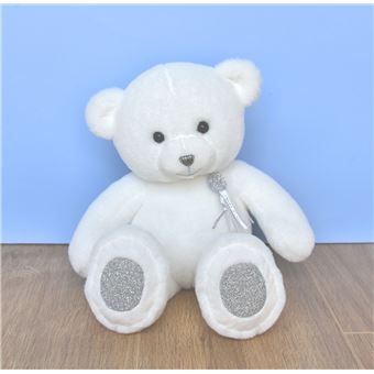 Animal en peluche Histoire d'Ours Charms Blanc 40 cm