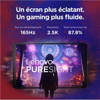 Lenovo Legion Tab ZAEF - Tablette - Android 14 ou versions plus récentes - 256 Go UFS card - 8.8" LTPS (2560 x 1600) - hôte USB - gris eclipse