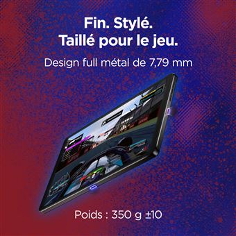 Lenovo Legion Tab ZAEF - Tablette - Android 14 ou versions plus récentes - 256 Go UFS card - 8.8" LTPS (2560 x 1600) - hôte USB - gris eclipse