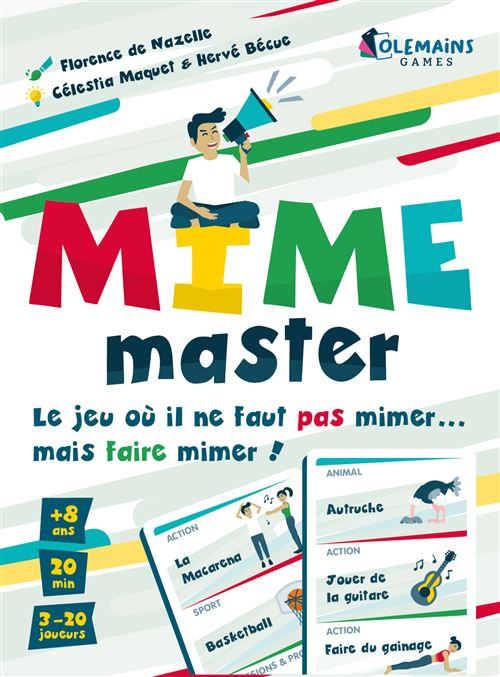 Boite de Jeu d’ambiance Olemains Games Mime Master