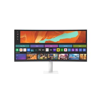 Ecran PC LG 34U601SA-W 34" incurvé UWQHD Blanc - 1